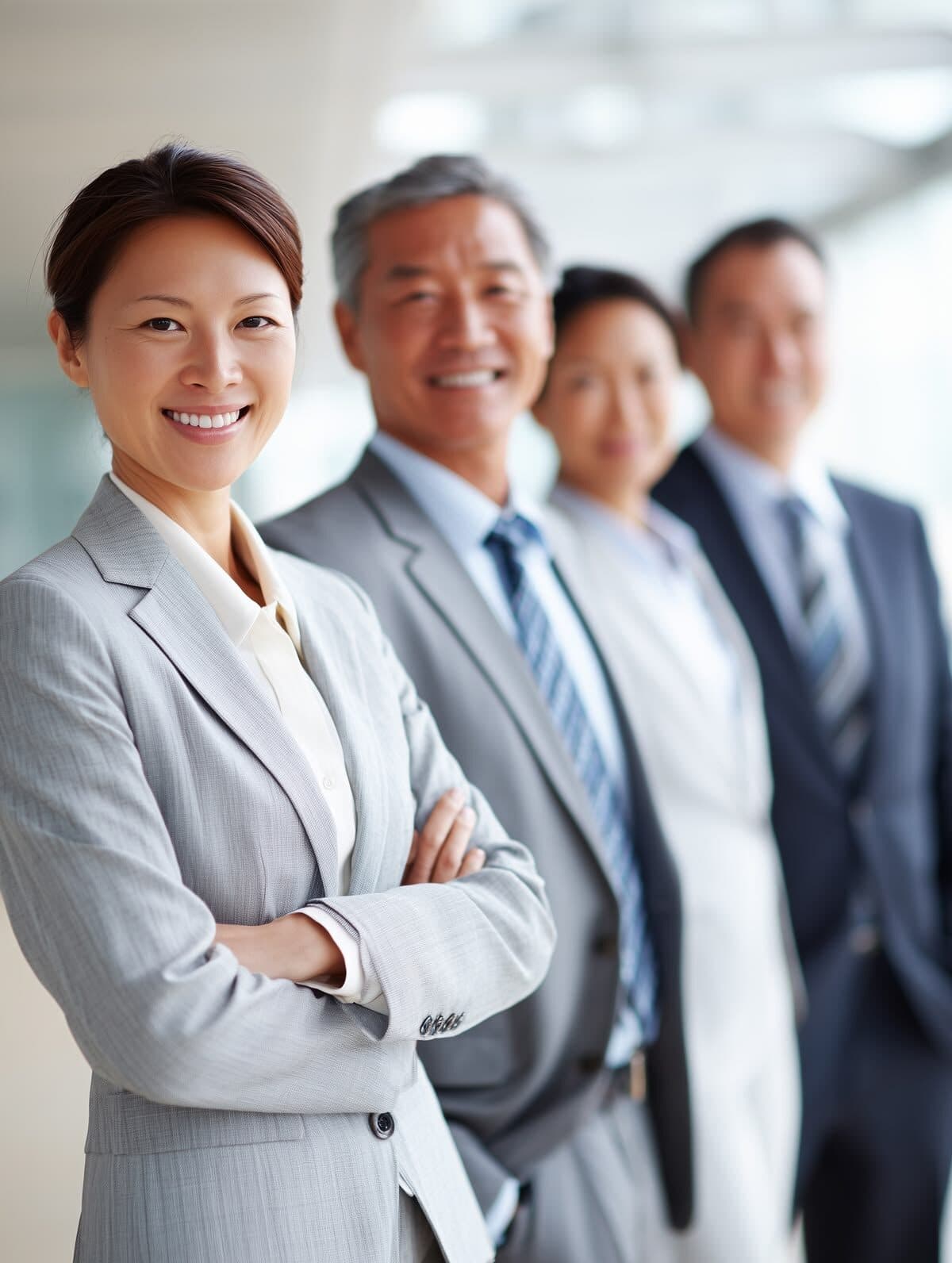 BestBridge consulting team standing together in the office